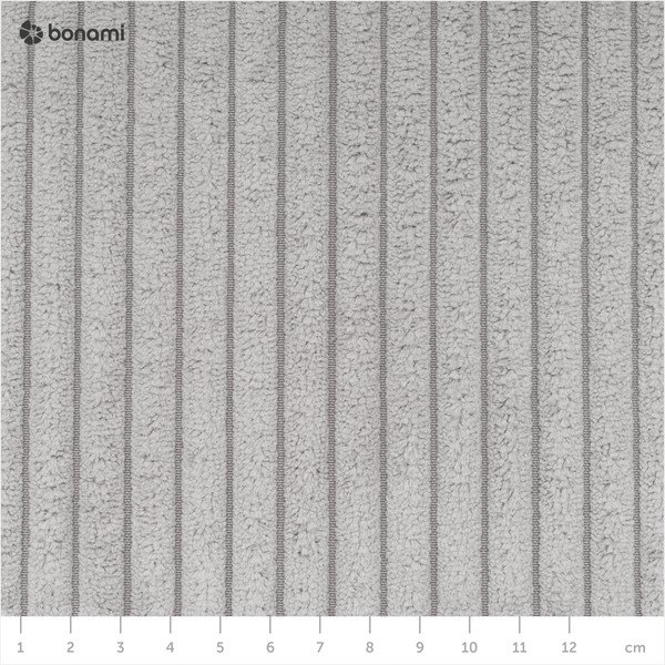 Modul pentru canapea gri deschis cu tapițerie din catifea reiată  (cu colț variabil) Nihad modular – Bobochic Paris-image-4