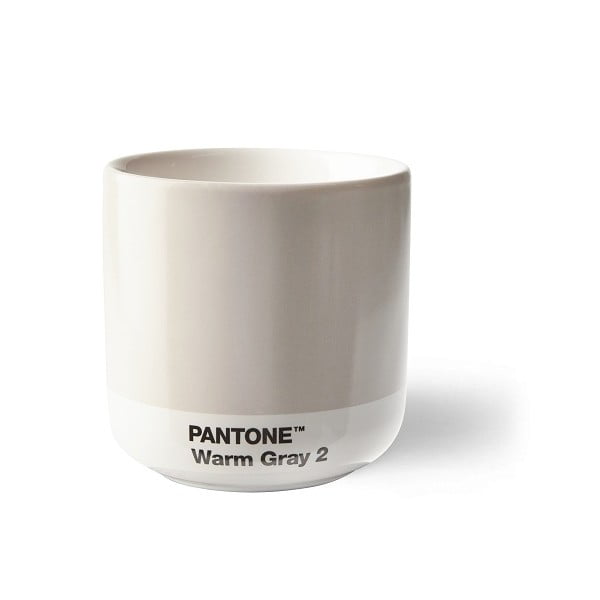 Cană gri deschis din ceramică 175 ml Cortado Warm Gray 2 – Pantone