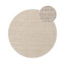 Covor crem rotund din iută ø 160 cm Bouclé Jaipur – Hanse Home