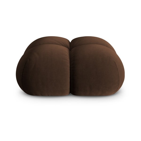 Taburet maro închis cu tapițerie din catifea Loretto – Cosmopolitan Design