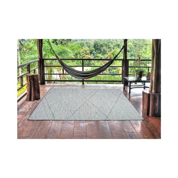 Covor pentru exterior Universal Weave Cassita, 77 x 150 cm, albastru-gri-image-2