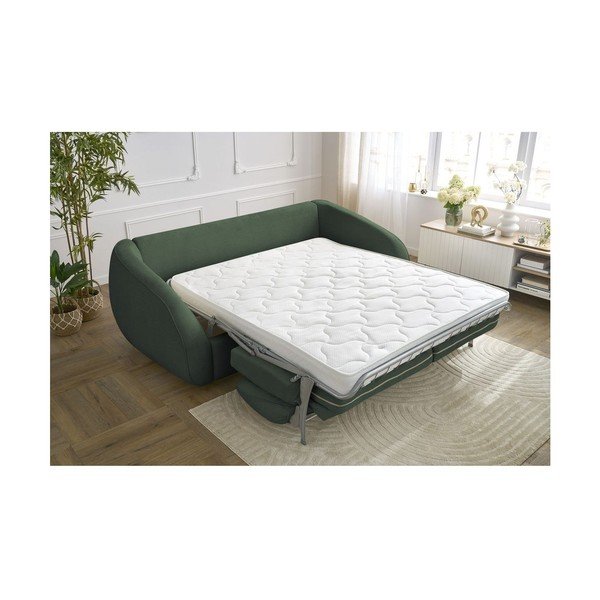 Canapea verde extensibilă 235 cm Cezanne – Bobochic Paris-image-1