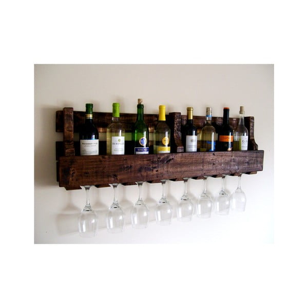 Suport de perete pentru sticlele de vin și pahare Punctata