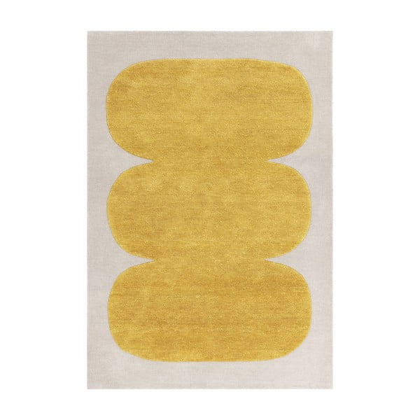 Covor galben ocru handmade din lână 200x290 cm Canvas – Asiatic Carpets