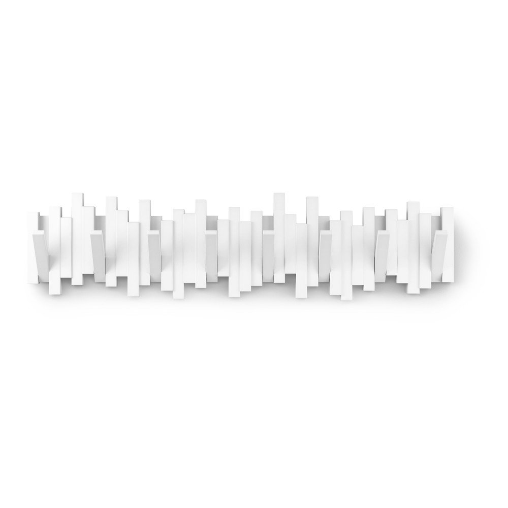 Cuier de perete alb din plastic 72 cm Sticks – Umbra