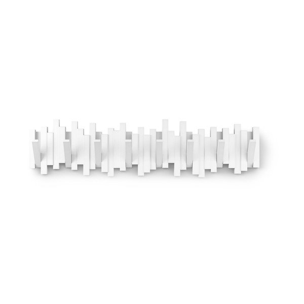 Cuier de perete alb din plastic 72 cm Sticks – Umbra