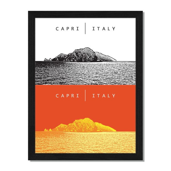 Tablou înrămat Liv Corday Provence Capri Italy, 30 x 40 cm