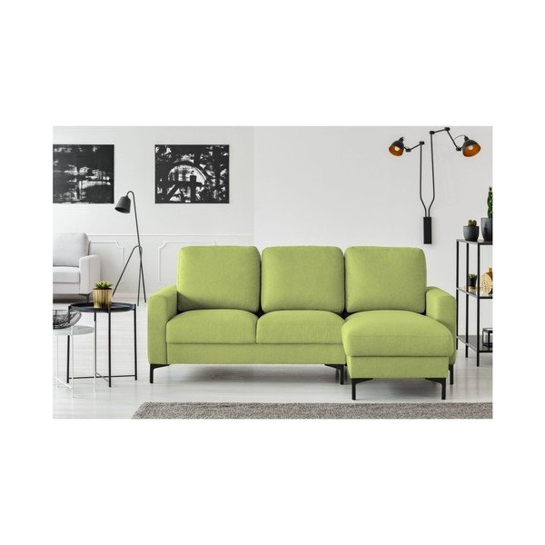 Canapea pe colț Cosmopolitan design Atlanta, pe partea dreaptă, verde măslină-image-4