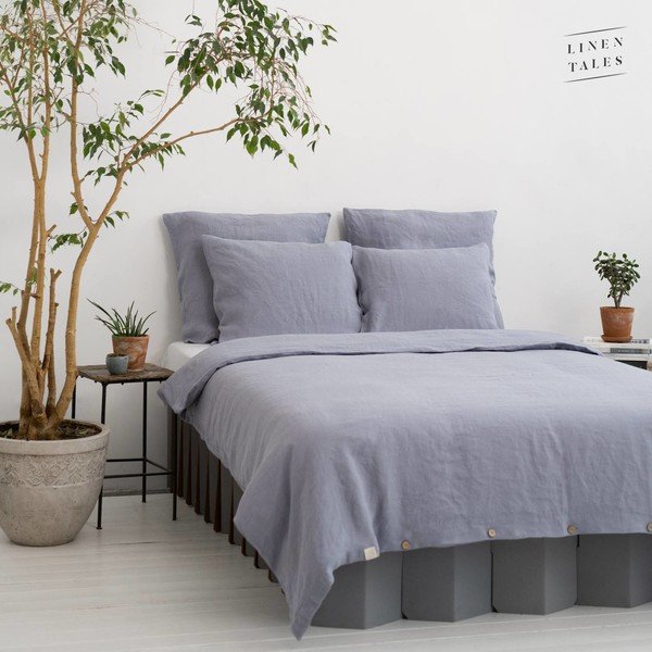 Husă de pilotă gri din fibre de cânepă pentru pat dublu/extinsă 200x220 cm – Linen Tales-image-4