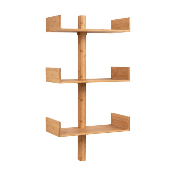 Raft în culoare naturală etajat din bambus 50 cm Villa – House Nordic-image-1