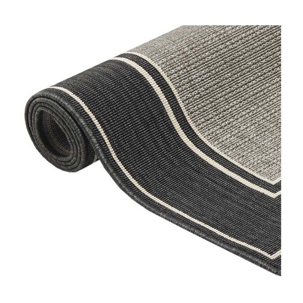 Covor foarte rezistent  Webtappeti Frame, 160 x 230 cm, gri-image-2