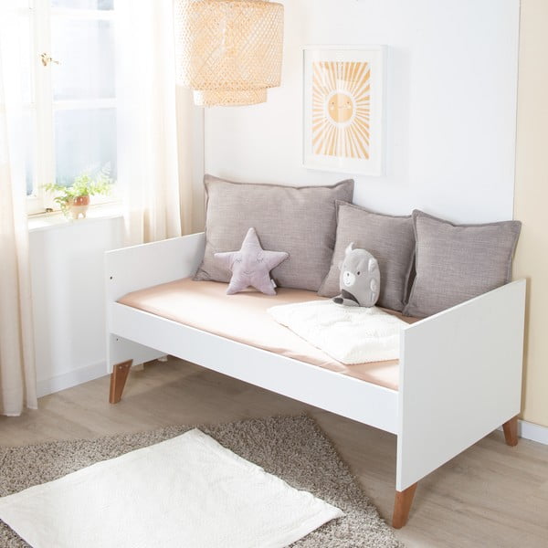 Pătuț alb/în culoare naturală 70x140 cm Ole – Roba-image-2