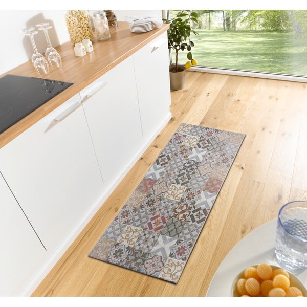 Covor gri de tip traversă 75x150 cm Cappuccino Mosaik – Hanse Home-image-1