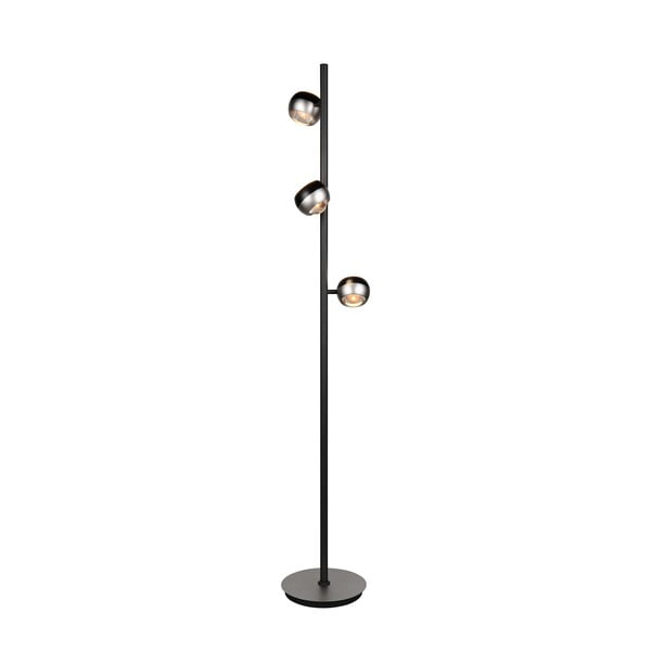 Lampadar negru-argintiu LED (înălțime 150 cm) Orbit – Trio Select-image-1