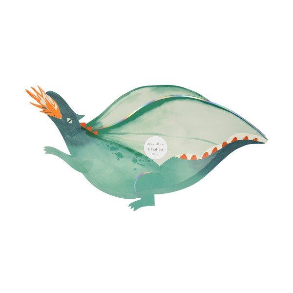 Tăvi de unică folosință 4 buc. din hârtie Dragon – Meri Meri-image-1