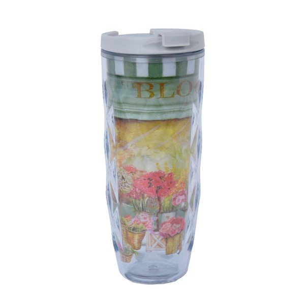 Cană portabilă Ego Dekor Blooms, 470 ml, mov-image-2