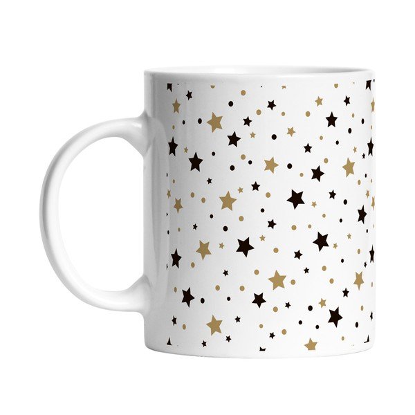 Cană albă din ceramică 330 ml  cu model de Crăciun – Butter Kings-image-1