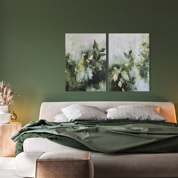 Set de tablouri cu detalii pictate manual 2 buc. 50x70 cm Myrtle – Styler-image-1