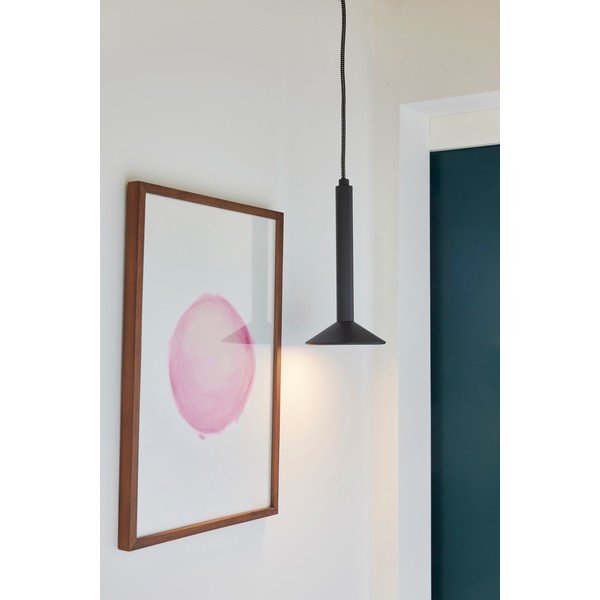 Lustră neagră cu intensitate reglabilă din metal ø 12 cm Chromatic – Hübsch-image-1