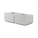 Sertare pentru sub pat de copii  albe 2 buc. Pino – Vipack