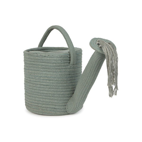 Coș de jucării pentru copii verde salvie din material textil 51x26x38 cm Water Can – Lorena Canals