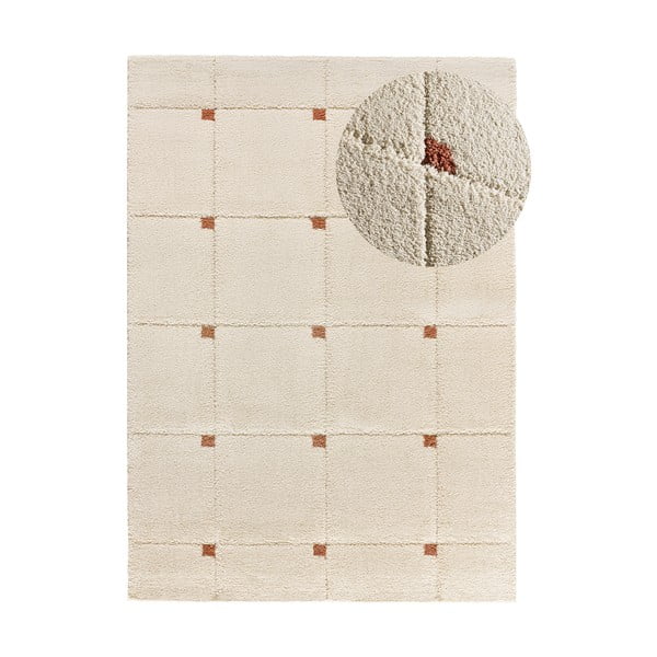 Covor cărămiziu-crem 133x190 cm Brenda – Universal