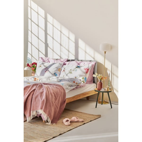 Lenjerie de pat din bumbac pentru pat dublu Bonami Selection Fleur, 200 x 200 cm-image-4