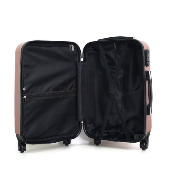 Valiză cu roți Hero Lipari, 37 l, roz auriu-image-1