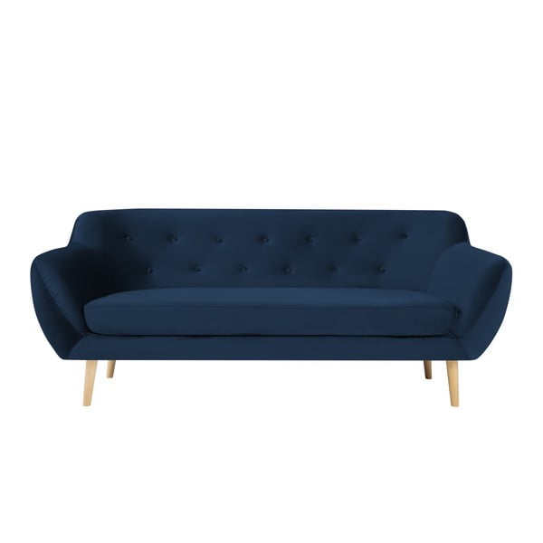 Canapea cu 3 locuri Mazzini Sofas AMELIE, albastru închis