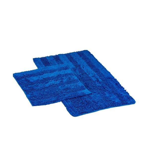 Covorașe de baie albastru-închis 2 buc. 60x100 cm Luxury Softy – Foutastic