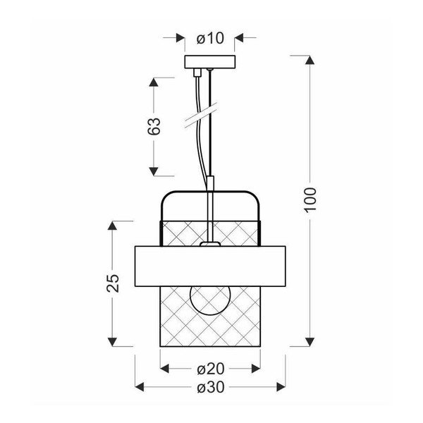 Lustră negru-argintiu din metal ø 30 cm Fiba – Candellux Lighting-image-2