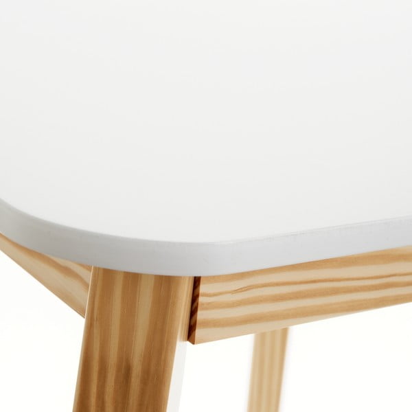 Măsuță pentru copii cu blat alb 55x55 cm – Casa Selección-image-1