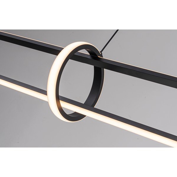 Lustră neagră LED din metal Alken – Bizzotto-image-3