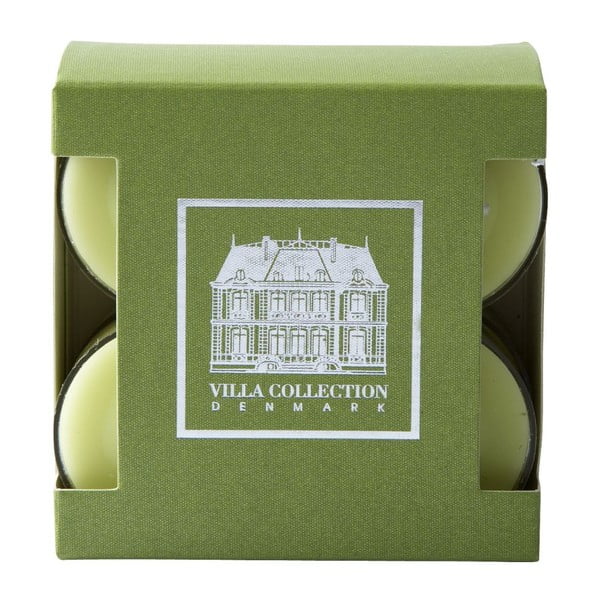 Set de 8 lumânări cu iz de ceai verde și castraveți Villa Collection