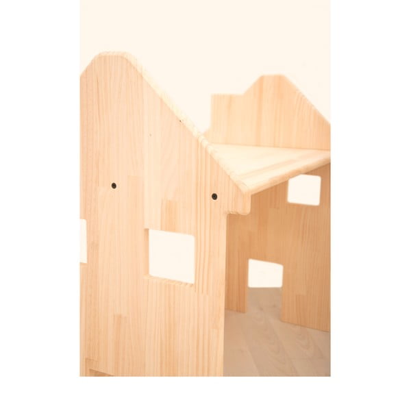 Birou din lemn de pin pentru copii Little Nice Things House-image-3