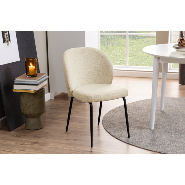 Scaune de sufragerie bej 2 buc. Patricia - Actona-image-2