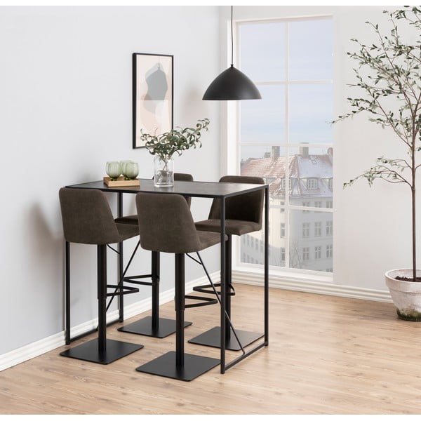 Scaun de bar gri antracit cu înălțime ajustabilă (înălțime șezut 78,5 cm) Avanja – Actona-image-1