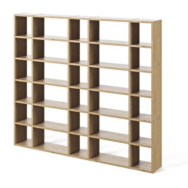 Bibliotecă TemaHome Pombal, lățime 255 cm, maro deschis-image-1