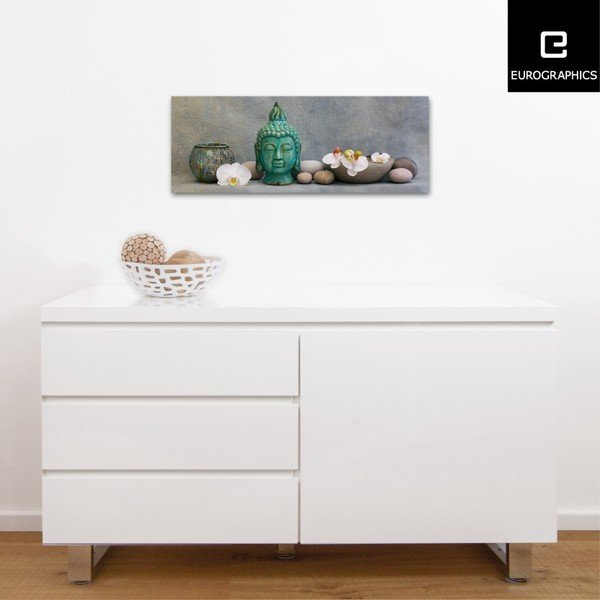  Tablou din sticlă float Eurographics Buddha, 30 x 80 cm-image-1