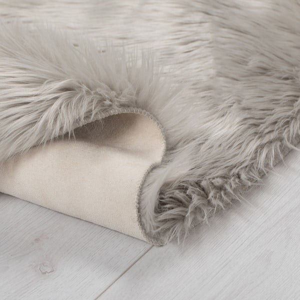 Covor Flair Rugs Sheepskin, ⌀ 120 cm, gri-image-2