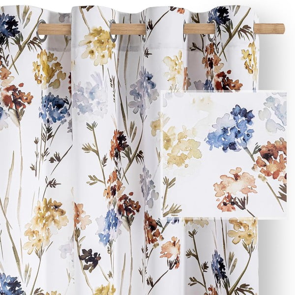 Draperie albă dimout (semi-opacă) 135x250 cm Solkone – Restilo