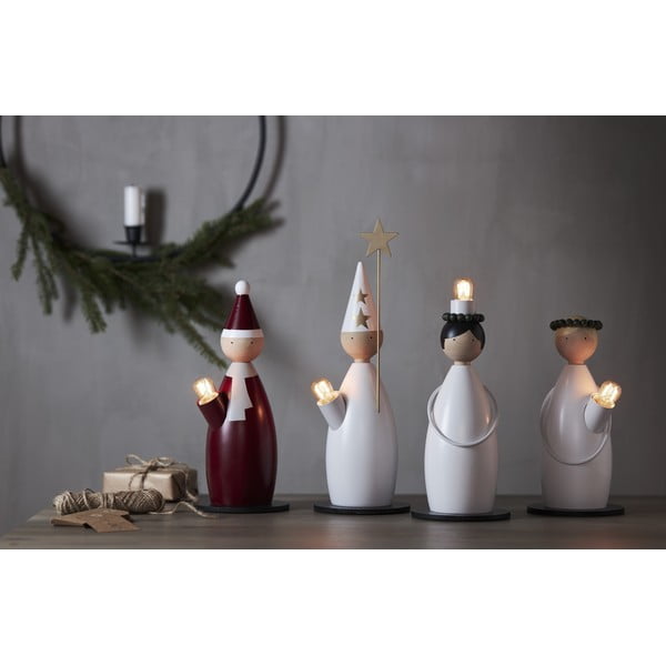 Decorațiune luminoasă albă ø 12 cm  de  Crăciun Lucia Classic – Star Trading-image-4