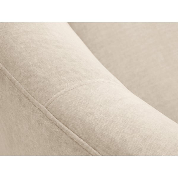 Canapea asimetrică din catifea Mazzini Sofas Debbie, colț stânga, bej-image-1
