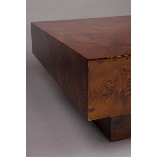 Măsuță de cafea în culoare naturală închisă cu aspect de lemn de nuc 90x90 cm Quinn – Dutchbone-image-3