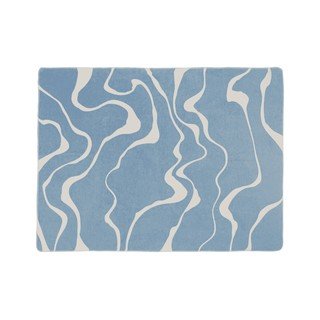 Pătură albastră/crem 150x200 cm Felu – noo.ma