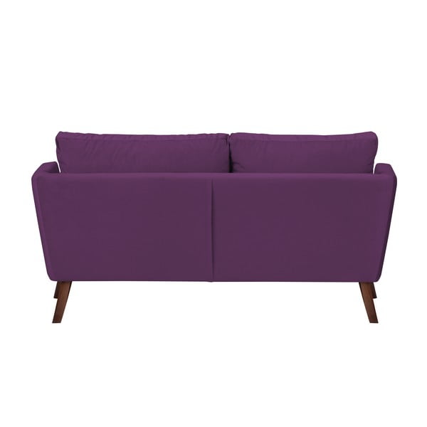 Canapea cu 3 locuri Mazzini Sofas Elena, cu șezlong pe partea dreaptă, mov închis-image-4