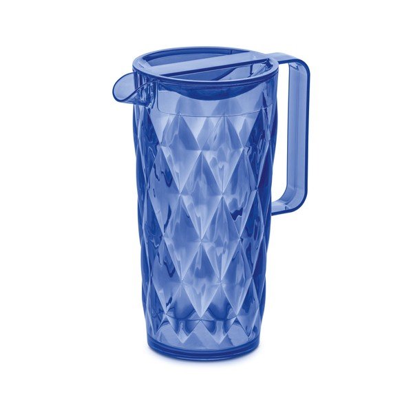 Carafă din plastic Tantitoni Crystal, 1,6 l, albastru