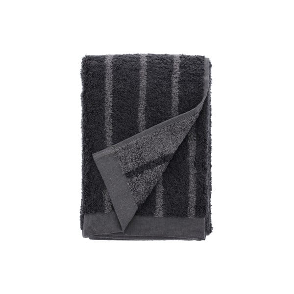 Prosop din bumbac froté Södahl Stripes, 100 x 50 cm, gri