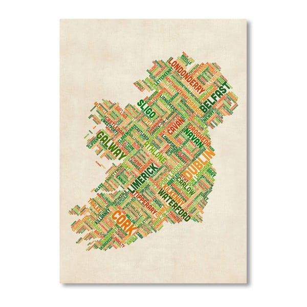 Poster Irlanda Americanflat Towns, 60 x 42 cm