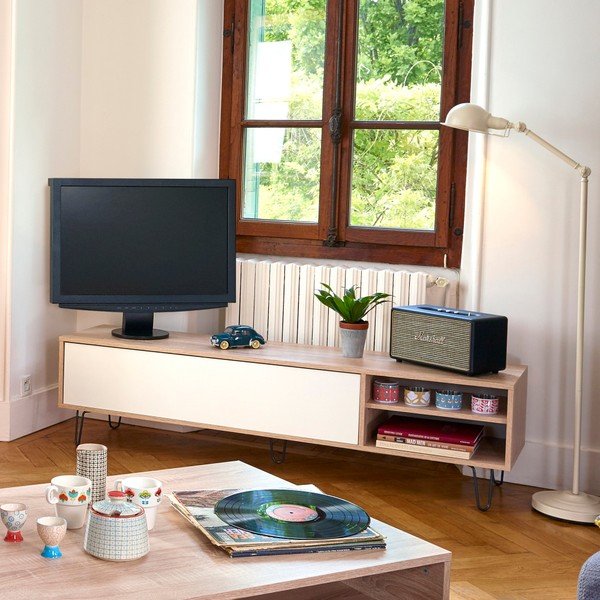 Comodă TV TemaHome Aero, alb-image-1
